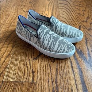 Rothy’s navy zebra sneaker